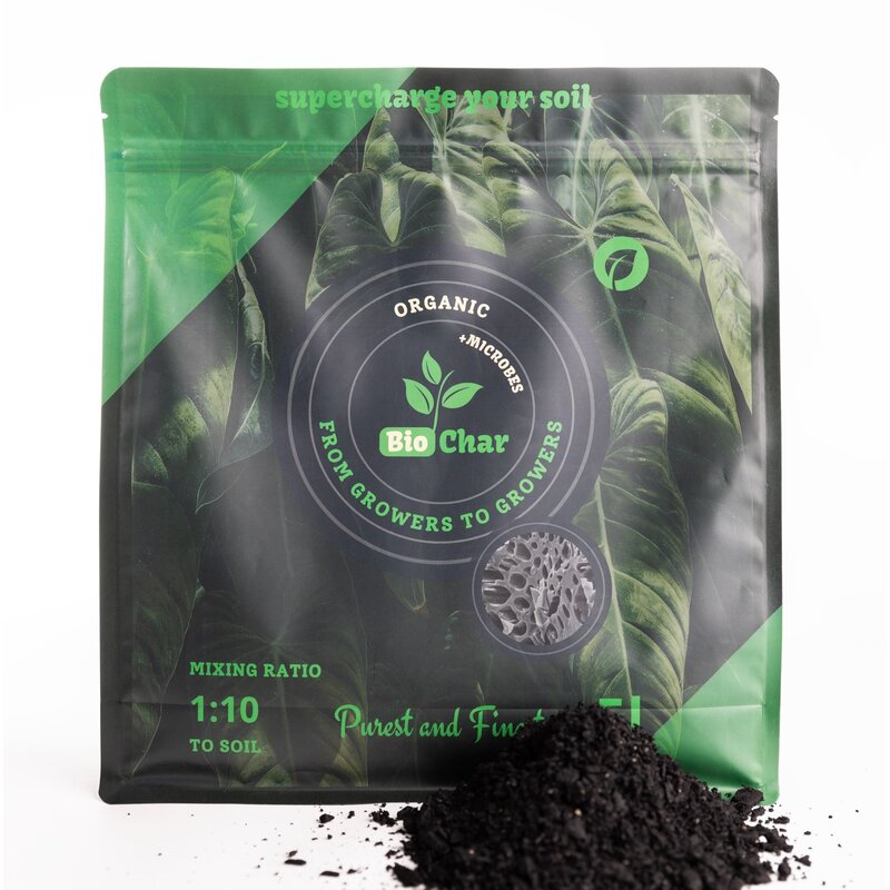 CO2 Products Biochar + Microbes Biokohle 5kg Front